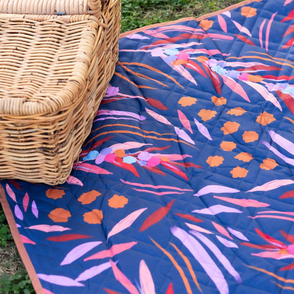 Western Wattle Picnic Rug Australiana Design